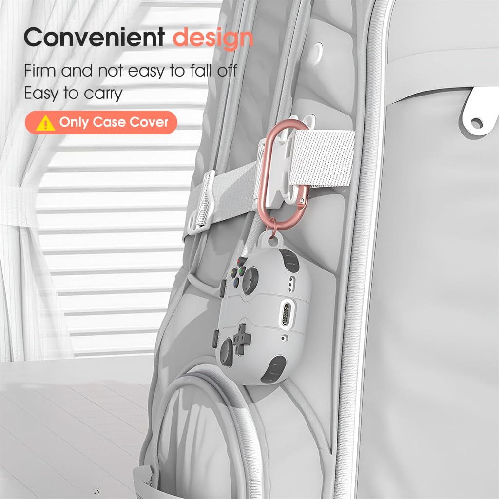 ZORBES Earbuds Case Cover for AirPods 4 Protective Anti-Scratch Silicone Skin Cover with Carabiner Fashion Retro Gaming Machine Earbuds Case Cover for AirPods 4, Grey ZORBES Earbuds Case Cover for AirPods 4 Protective Anti-Scratch Silicone Skin Cover with Carabiner Fashion Retro Gaming Machine Earbuds Case Cover for AirPods 4, Grey